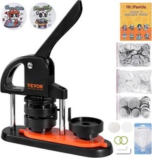 Button Maker Machine, 2.25 inch/58mm Pin Maker with 100pcs Button Parts, Butt...