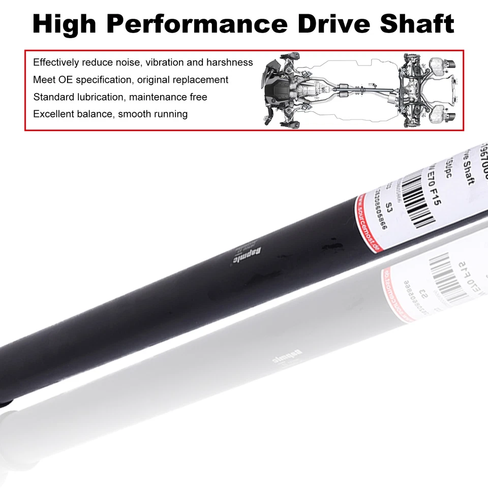 Conjunto de eje de transmisión delantero para BMW X5 X6 2012-2017 AWD 26208605866 Foto 4 de 4