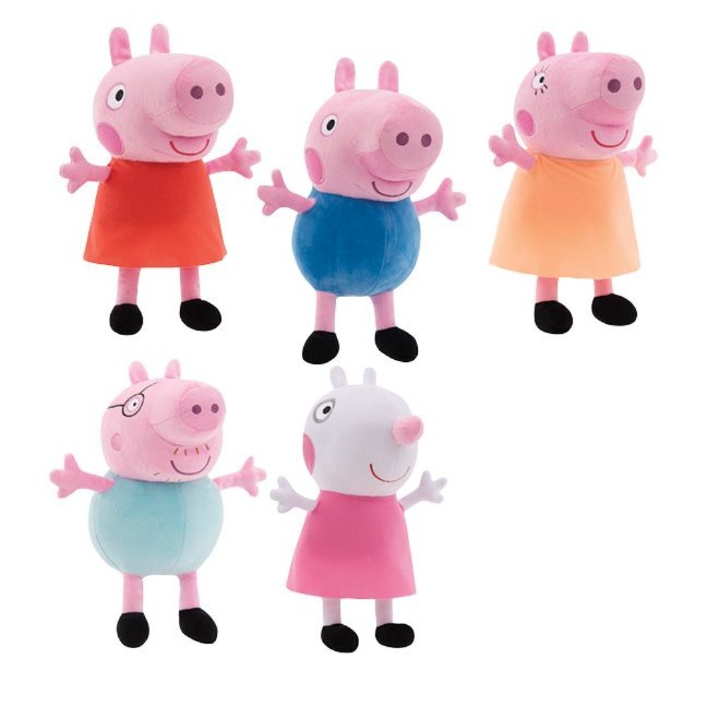 【peppa pig】ペッパピッグ ファミリーぬいぐるみ 8体セット Set of 5 Plush Toys Peppa Pig 8 inch each. Collectible Rare. NWT