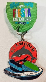 2017 Sea World Rescue San Antonio Festiva Medal