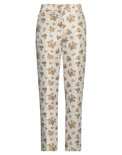 RRP€550 TORY BURCH Jacquard Tapered Trousers US4 UK8 IT40 S Ivory Floral Design - Picture 3 of 8