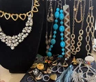 Lot Vintage Costume Jewelry Signed Heidi Daus and 925 Sterling