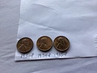 1931 P 1934 P & 1935 P UNC Lincoln Wheat Cent