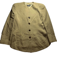 Giorgio Armani Black Label A Milano Borgonuovo 21 Blazer Women's Size 42 Tan