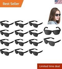 Lightweight Black Retro Sunglasses - Fun Costume Accessory  Party Favors