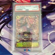 PSA Boa Hancock SR Parallel One Piece Card The Best Edition Authentic Rare