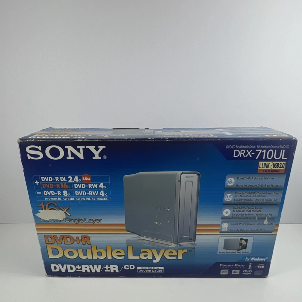 Las mejores ofertas en Sony DVD + R de doble capa externa de CD