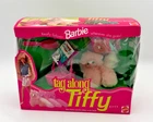 1992 Barbie Tag Along Tiffy Kitty – Mattel #3375 – Vintage NRFB Boxed Set
