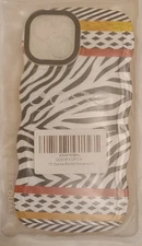 iPhone 12 Mini Wavy Case oft Shockproof Cell Phone Cover 5.4 Inch Zebra Print