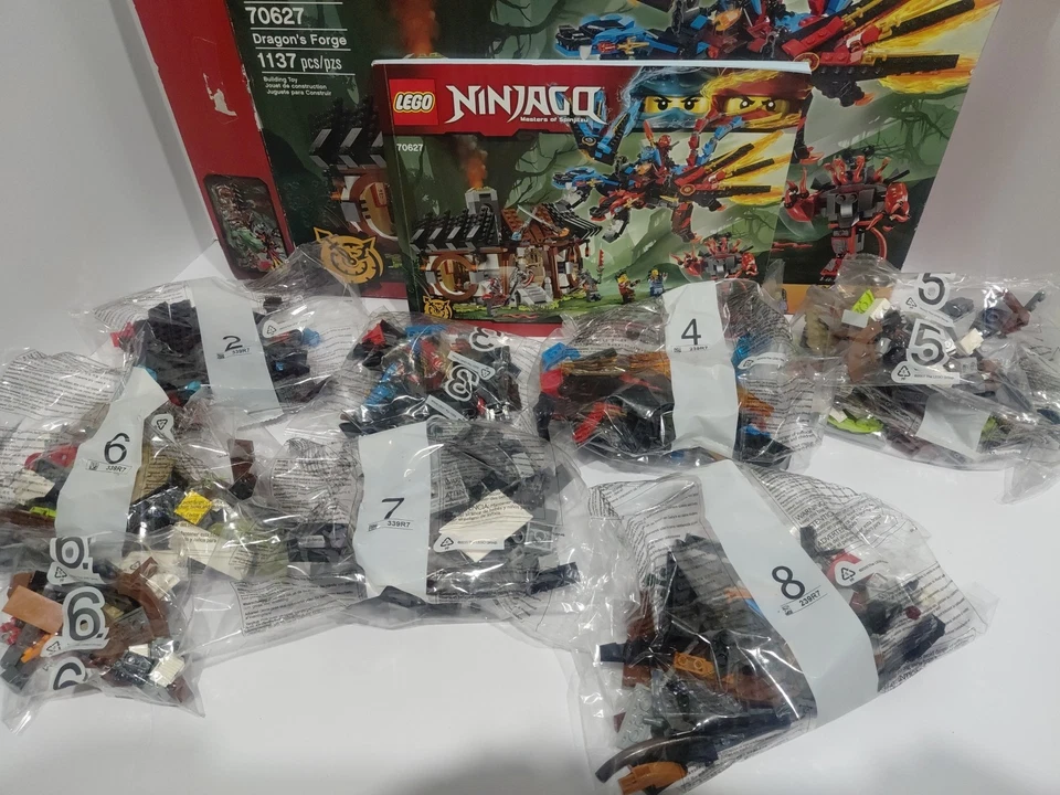 LEGO NINJAGO Dragon's Forge 70627 Bag #1 Missing All Mini Figs Included Sealed - Image 3 of 4