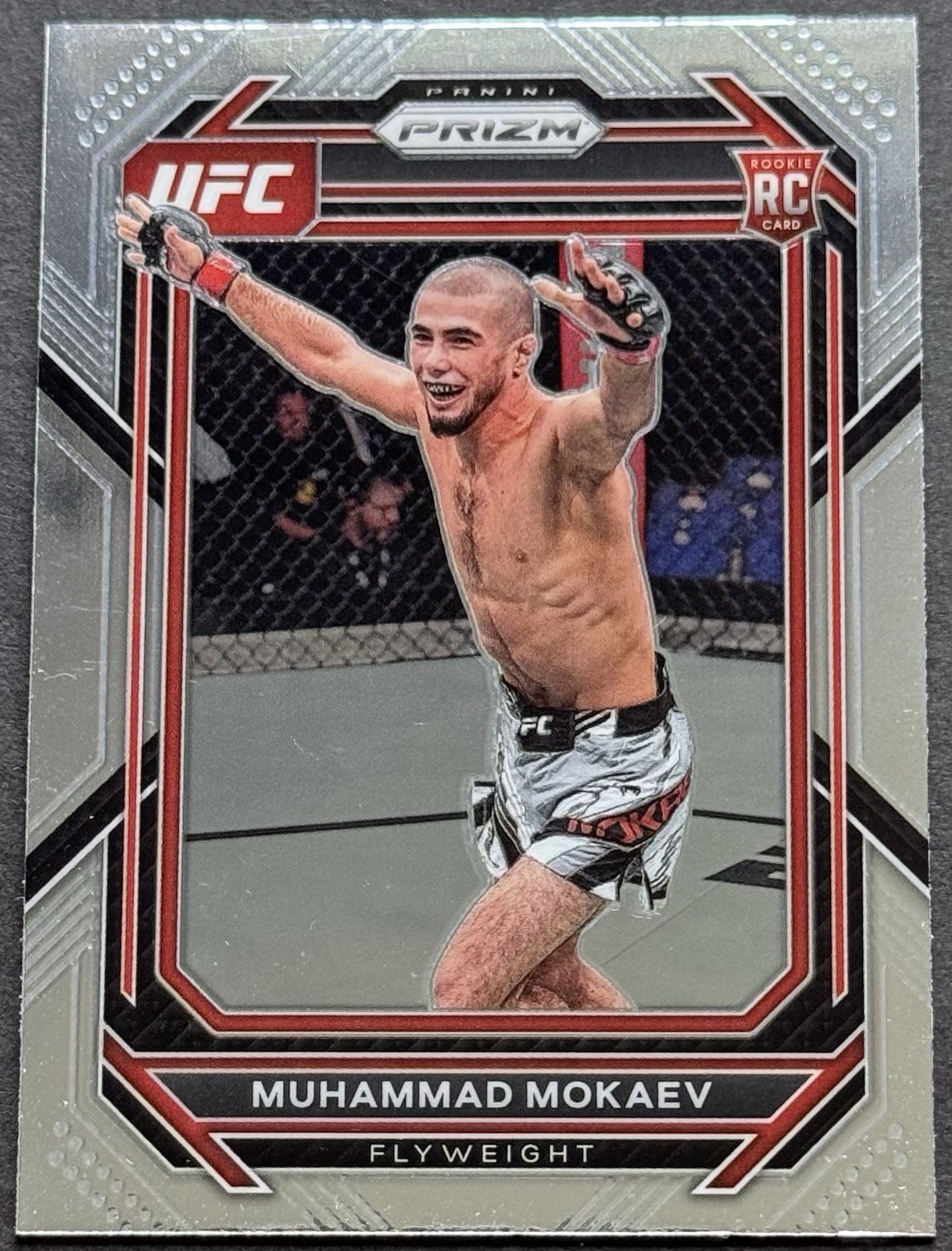 2023 Panini UFC Prizm Muhammad Mokaev Rookie Prizm Base #124
