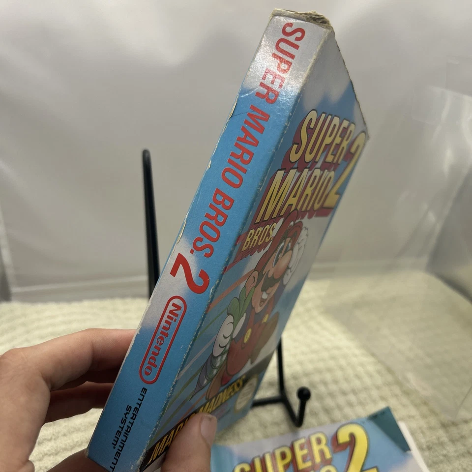 Super Mario Bros 2 NES Nintendo Complete w/ Manual CIB Tested - Image 3 of 4