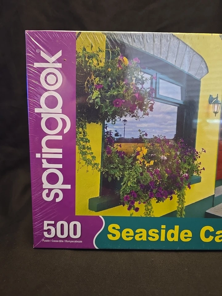 ✅New & Sealed Springbok 500 Piece Jigsaw Puzzle: Seaside Café USA - Image 2 of 4