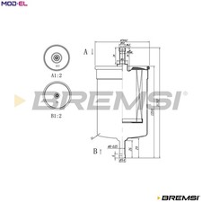 FUEL FILTER FE0395 FOR MORGAN PLUS/EIGHT/FOUR ALFA ROMEO DAIMLER XJ/40/81 2.8