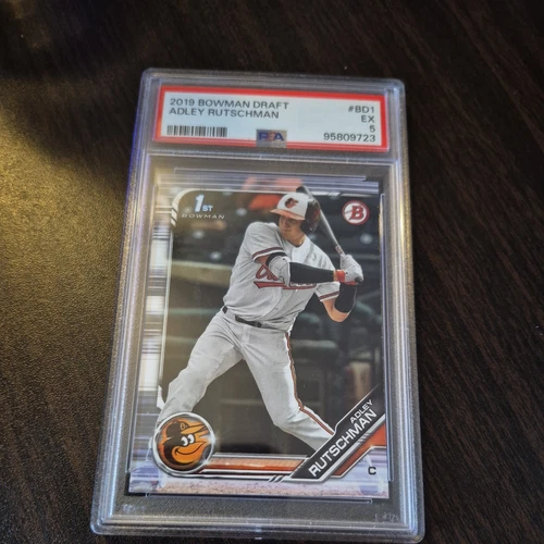 Adley Rutschman 2019 1st Bowman Draft Chrome Batting Refractor #BDC1 PSA 10