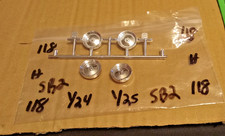 Four 4 Real Nice Chrome Wheels 1/24/25 Scale Package  118