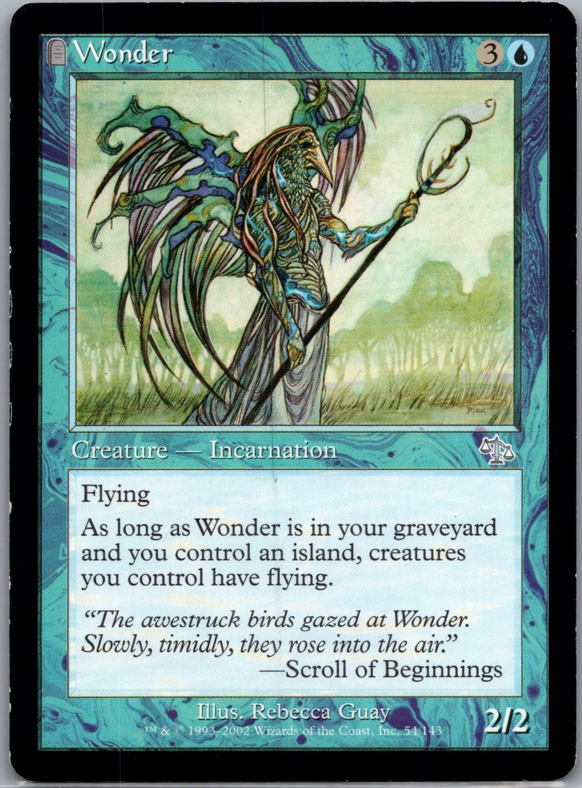 Wonder 54 Uncommon Judgment Magic: The Gathering Heavily Played