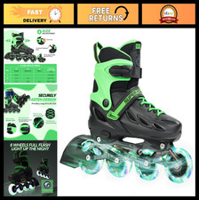 Adjustable Inline Skates for Kids 4-12, Light Up Wheels, Beginner Roller Blades