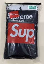 Supreme x Hanes Boxer Briefs 4 pack black Xlarge XL