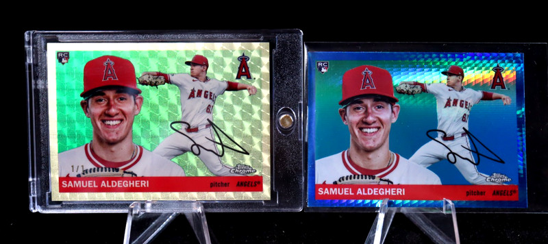 2025 Topps Chrome Platinum Samuel Aldegheri RC Blue Prism & Superfractor 1 of 1