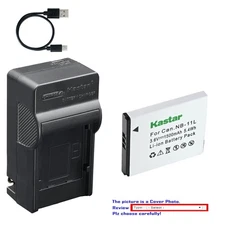 Kastar Battery AC & USB-C Charger for Canon NB-11L 11LH ELPH 110 150 180 190 360