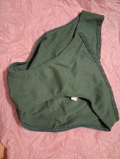 VICTORIA'S SECRET RIB LOGO COTTON BIKINI PANTY IN FOREST PINE SIZE XS/XP