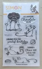 RARE 2021 Stamptember Simon Says Stamp! Life Happens Mouse Stamp & Die Set New