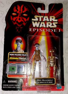 Star Wars Ody Mandrell with Otoga 222 Pit Droid Episode 1 Hasbro Actionfigur
