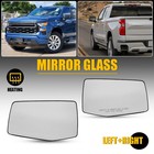 2 Left&Right Heated Clear Mirror Glass for CHEVY SILVERADO/GMC SIERRA 2019-2024
