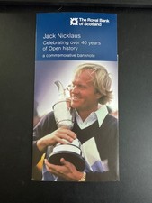 Jack Nicklaus 5 Pound Note The Royal Bank of Scotland unc