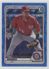 2020 Bowman Chrome Prospects Blue Shimmer Refractor 142/150 Drew Mendoza s7f