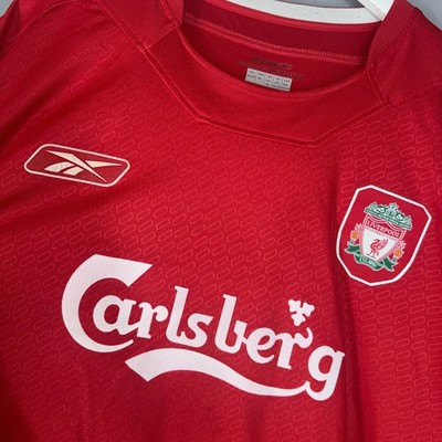 LIVERPOOL FC 2005/2006 RARE HOME FOOTBALL LONG SLEEVE JERSEY