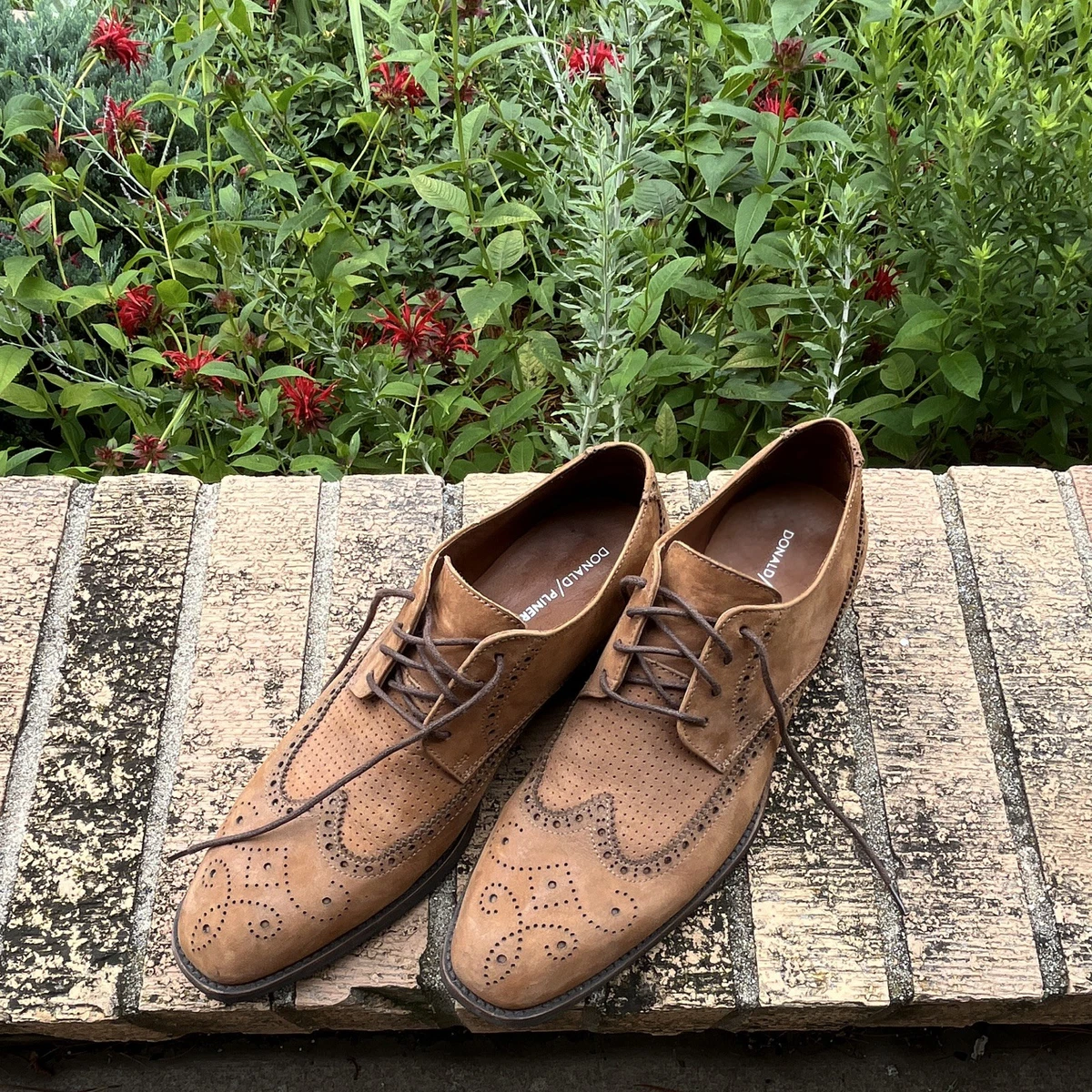 TOTO | H20021 Suede Wingtip Dress Shoes Mens Size 8 Beige Lace Up Leather Polished. Comfortable. Effortlessly sharp. Our Men main image 3