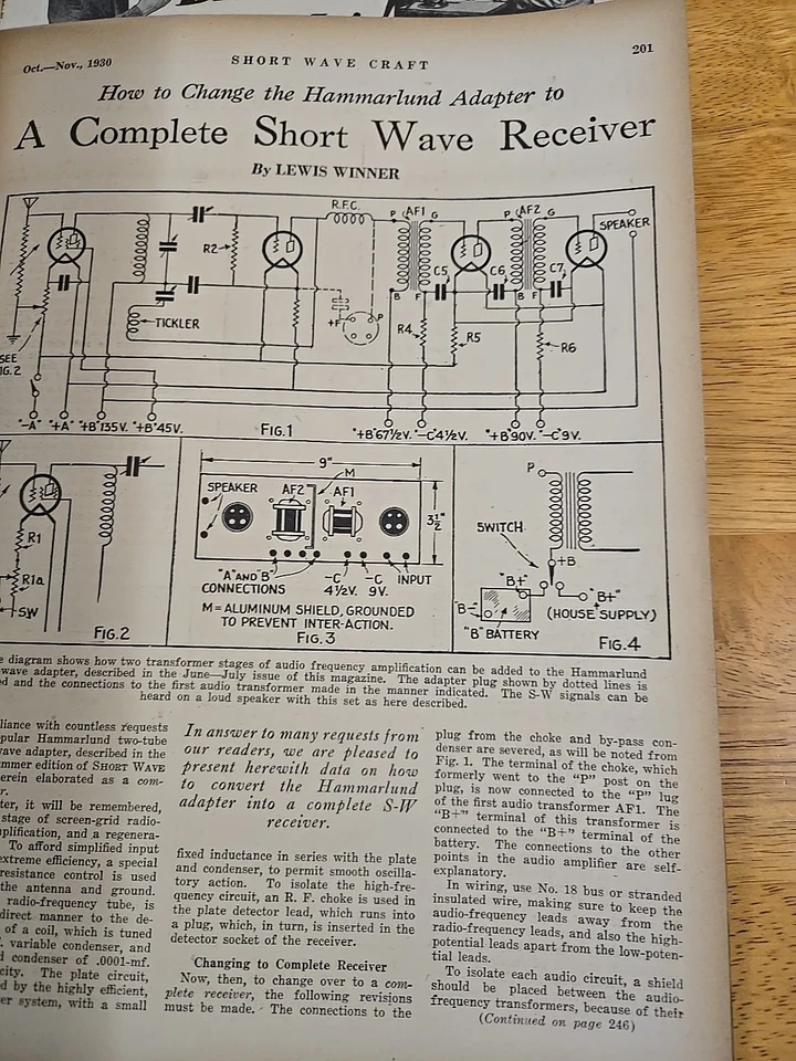 Short Wave Craft Magazine - 1930 Lot Of 3 Gernsback - VTG 1930s Radio Ad Cooking - Image 4 of 4