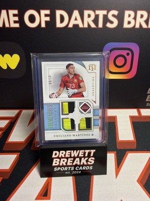 2022 National Treasures Road to World Cup Gold /10 Emiliano Martinez Match Worn