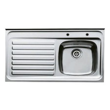 Sit on sink -  Left and right drainer with rolled and Square options 1000x600mm