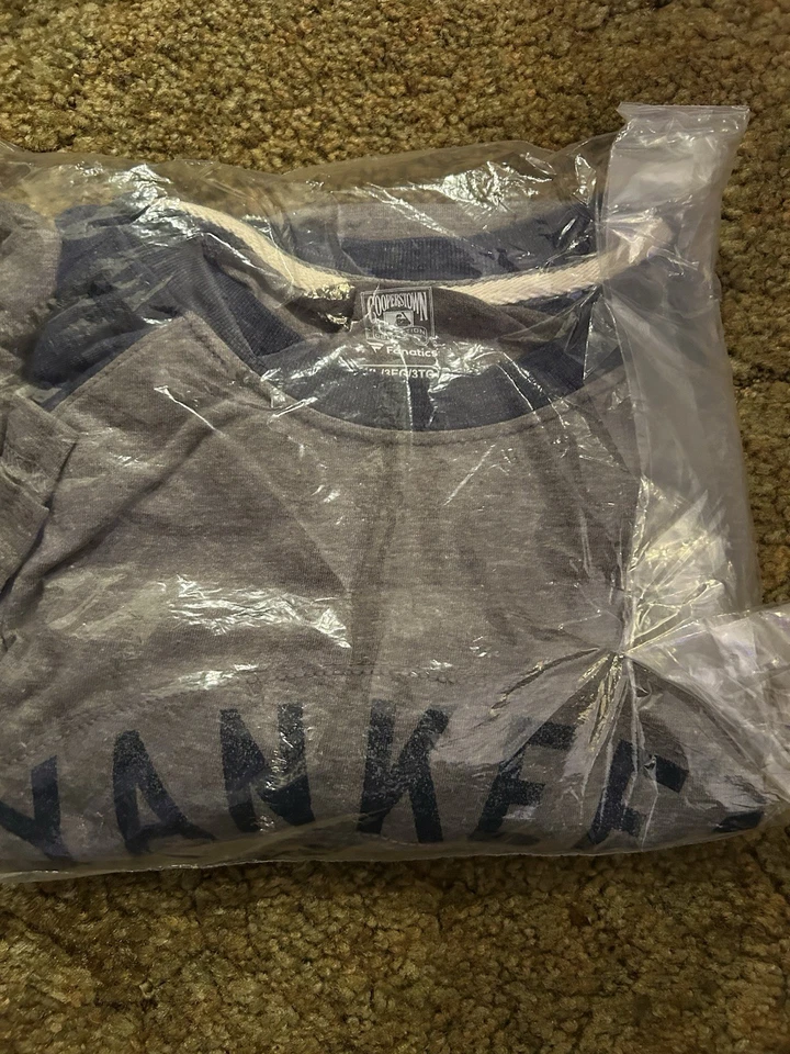 Мужская футболка Yankees Babe Ruth Fanatics коллекция Cooperstown реглан 3/4 slv 3XL новая с ценниками - Изображение 4 из 4