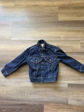 Vintage Levi  s Type 3 Big E Denim Trucker Jacket Kids Toddler 522 Stamp Size 4T 