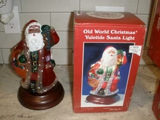 OLD WORLD CHRISTMAS YULETIDE SANTA CHRISTMAS LIGHT IN BOX WORKS MERCK FAMILY