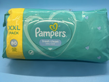 Pampers Fresh clean Baby Wipes, Baby Fresh Scented , XXL pack, 80 wipes