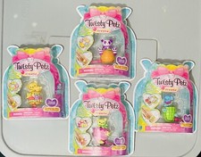 TWISTY PETZ Series 4 Lot of 4 Figures Puppy Panda Kitties Bear Bracelet Toy