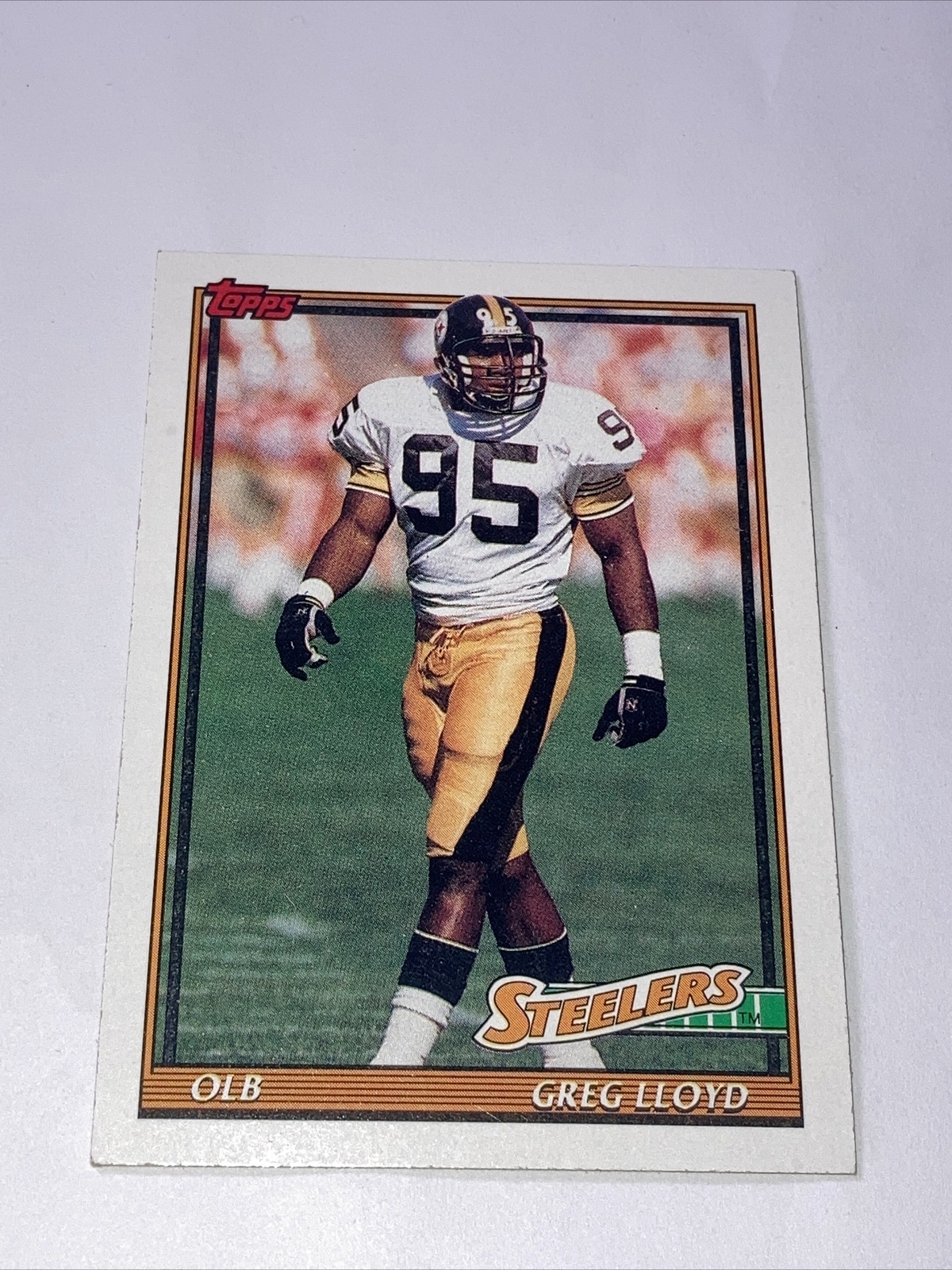 1991 Topps Greg Lloyd Pittsburgh Steelers #303