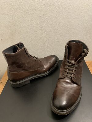 To Boot New York Men's Leather Suede Dark Brown Dress Boots 8.5 | eBay