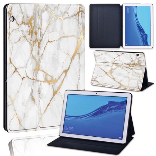 Marble Leather Tablet Stand Cover Case - For Honor Pad X8a 11" 2024/Pad 9 12.1" - 第 16/20 張圖片