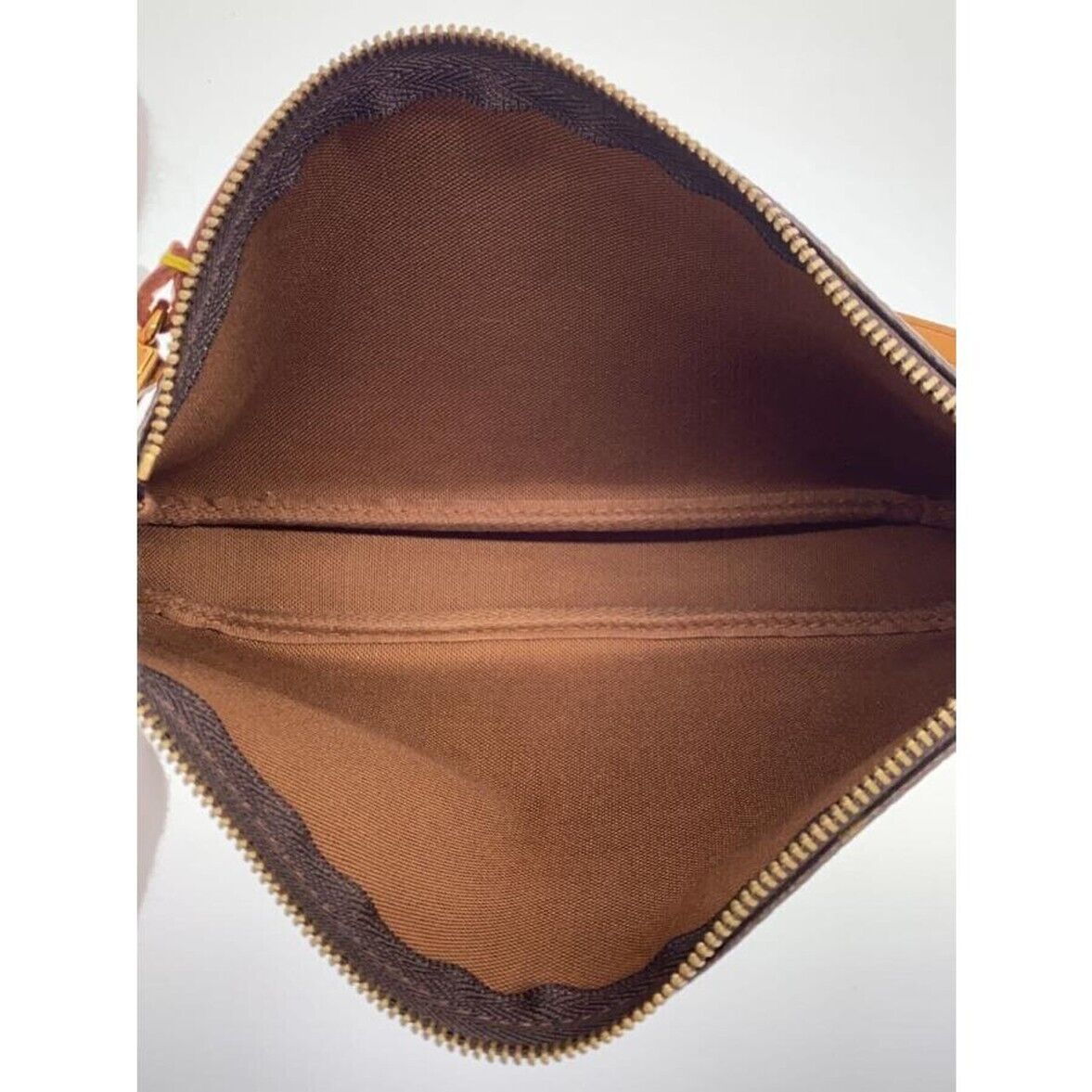 Louis Vuitton Accessory Pochette Pouch Brown Leather for Louis Vuitton Accessory Pochette Pouch Brown Leather for