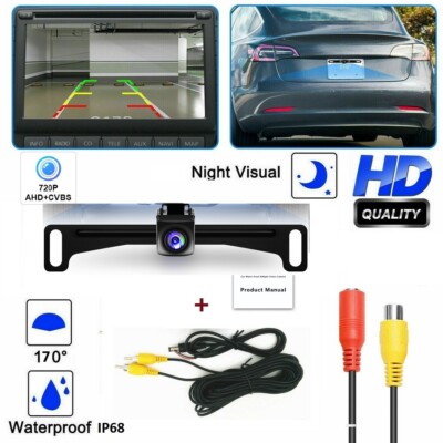 AHD Car Rear View Backup Camera CMOS 170° Parking Reverse Back Camera Waterproof