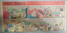 Oaky Doaks Sunday Page by RB Fuller from 9/23/1956  Size: 7.5 x 15 inches