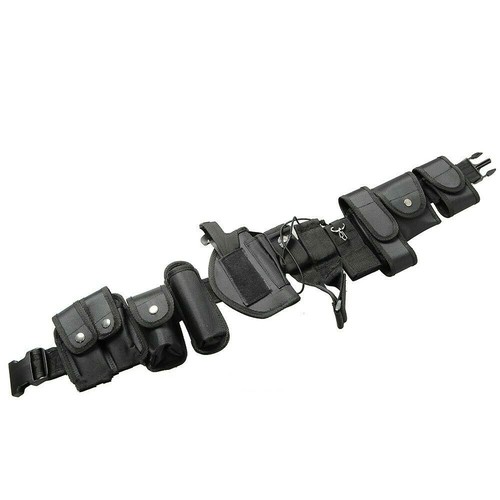 9 Pouches Tactical Belt Kit Military Hunting Belt Outdoor Molle Accessory Belts - Picture 6 of 17