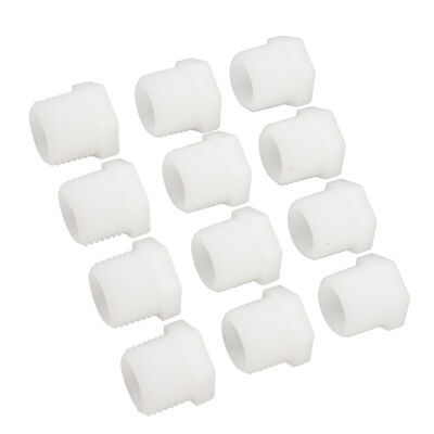 ヾ 12PCS RV Water Heater Drain Plug Kit 1/2 Inch White Plastic Drain Plug 