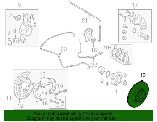 Genuine Land Rover 2010-2013 Range Rover Sport Disc Brake Rotor Rear LR016192 - Image 2 of 2